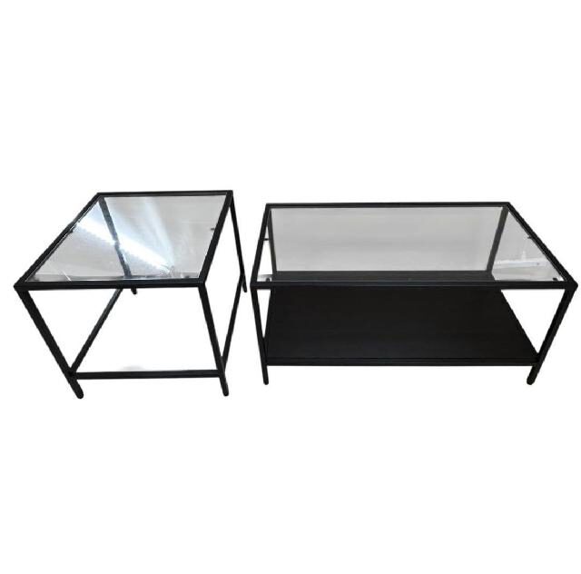 IKEA VITTSJÖ ヴィットショー ネストテーブル2点セット